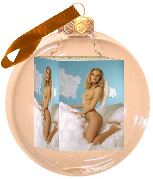 Fotokugel, Christbaumkugel mit Foto Weihnachtsfrau, Weihnachtskugel mit Foto