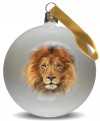 Christmas ball with lion-print