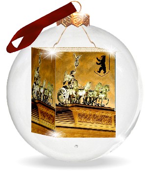 Souvenirkugel, Christbaumkugel mit Sehenswrdigkeiten