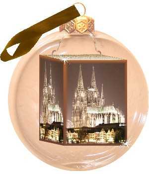 Souvenirkugel, Christbaumkugel mit Sehenswrdigkeiten